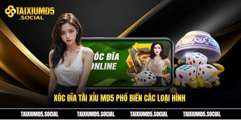 Xóc đĩa Tài xỉu MD5 phổ biến các loại hình 
